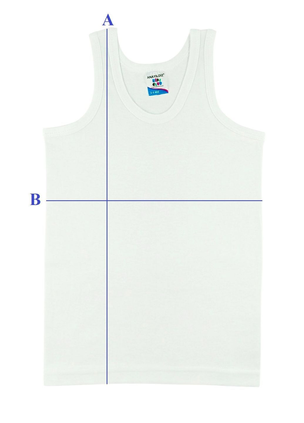 Майка для хлопчика біла Anayildiz Класична (370142253)