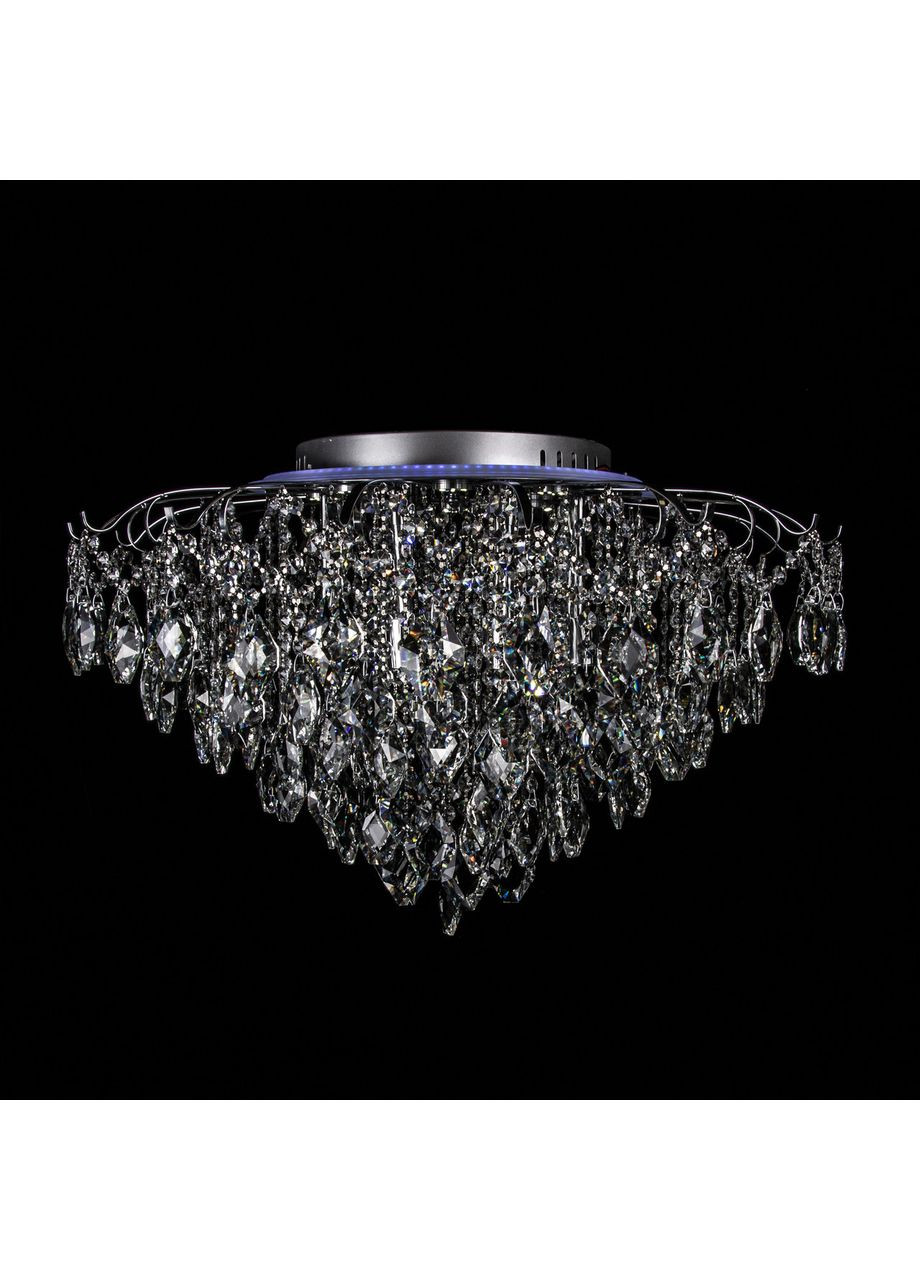 Кришталева люстра з LED підсвічуванням на 8 лампочок E2023/8+8/FG, Ø730*H470 No Brand (352229949)