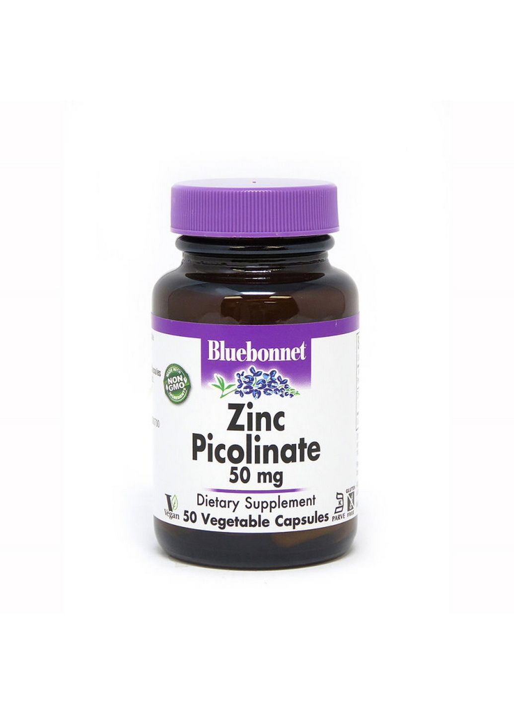 Витамины и минералы Zinc Picolinate 50 mg, 50 вегакапсул Bluebonnet Nutrition (293339249)