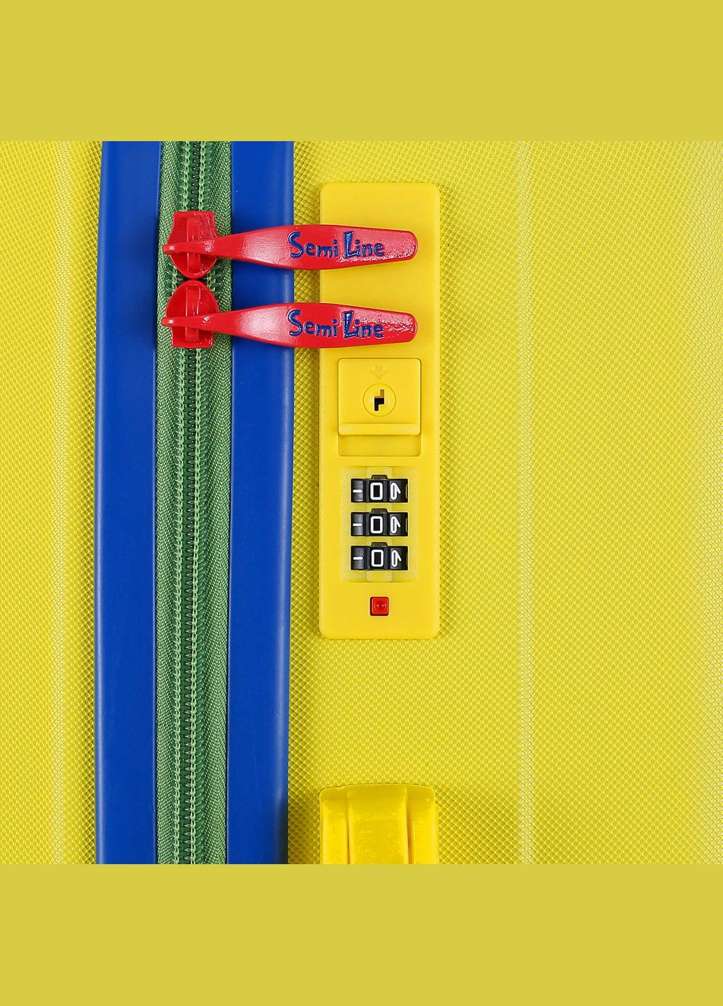 Чемодан средний 24 Yellow, Лёгкий и прочный, Кодовый замок, 4 колеса Semi Line (322284334)