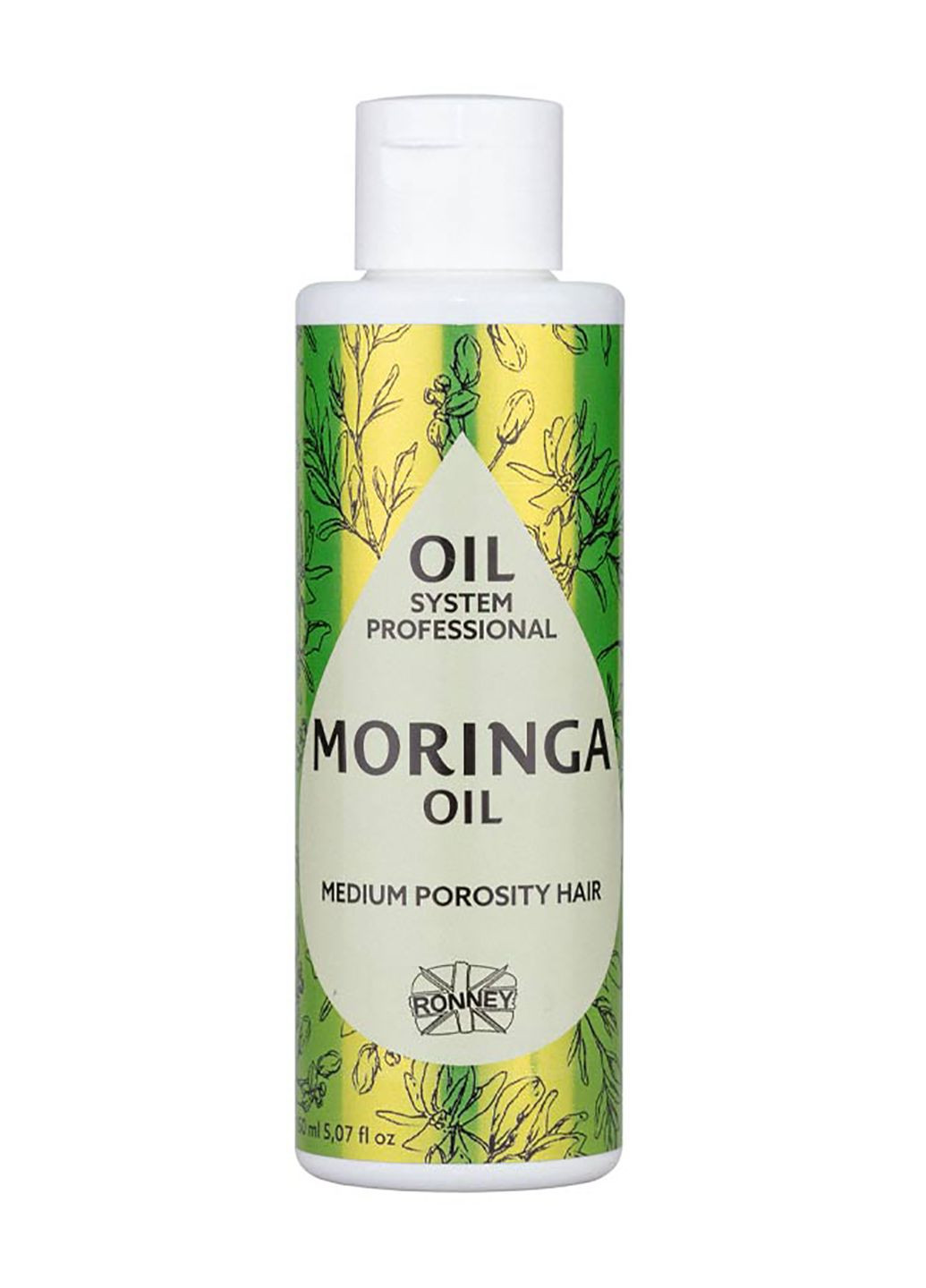 Масло для волос со средней пористостью Professional Oil System Moringa, 150 мл RONNEY (296662641)