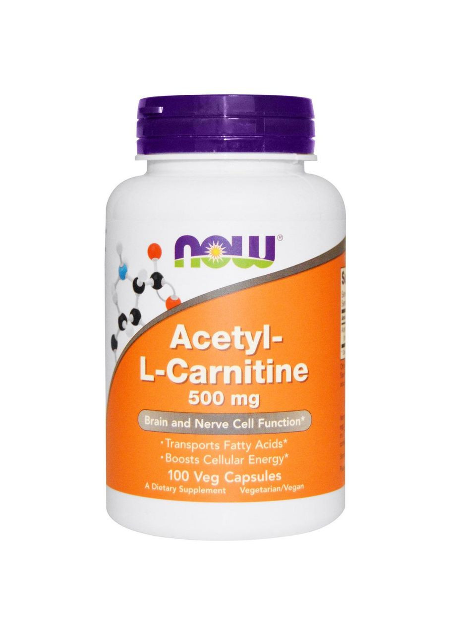 Карнитин, 500 мг, 100 капсул Now Foods (366734469)