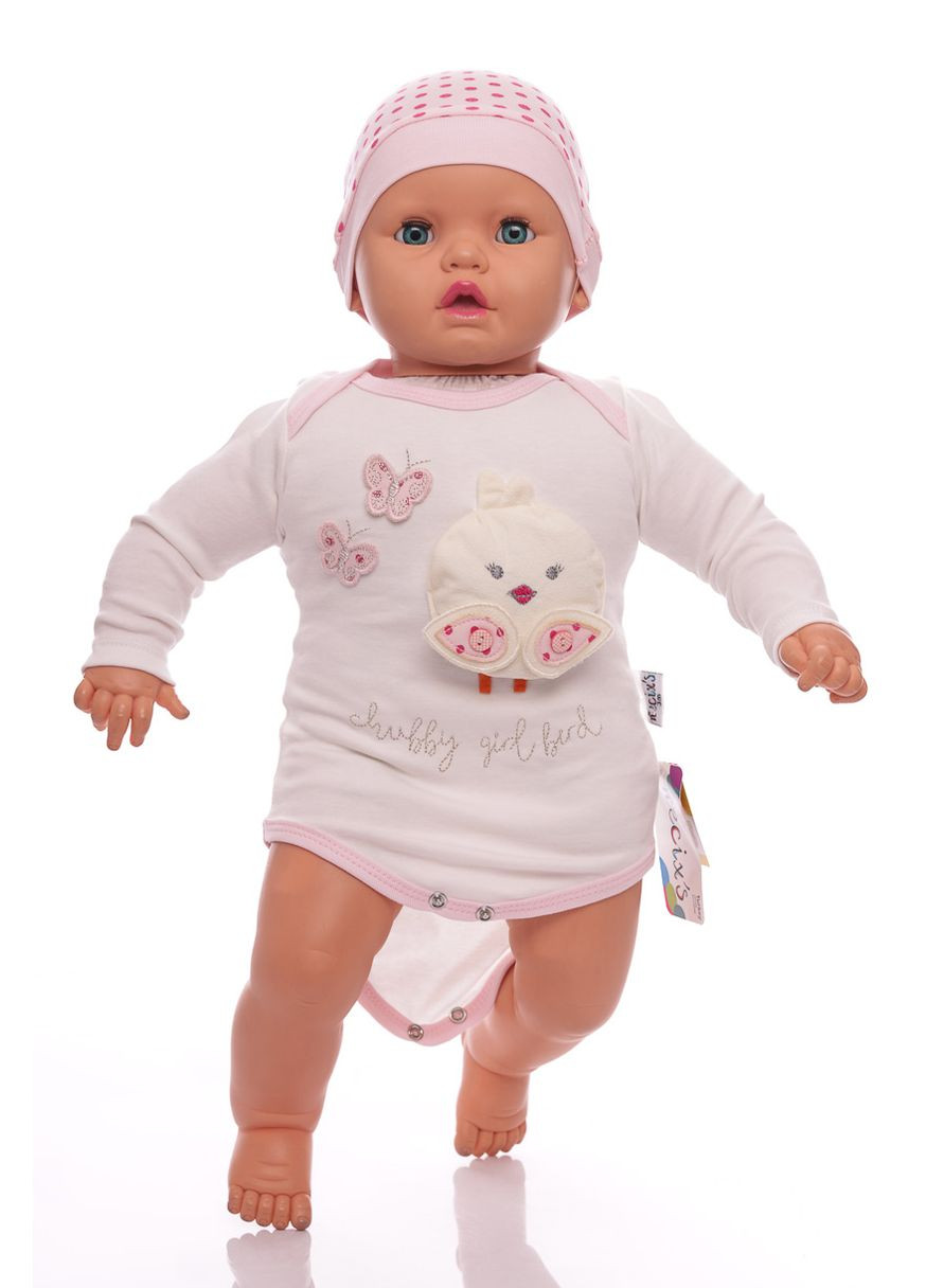 Розовый демисезонный комплект с шапочкой для девочки интерлок с птичкой розовый 62 см (28758) BABYKROHA