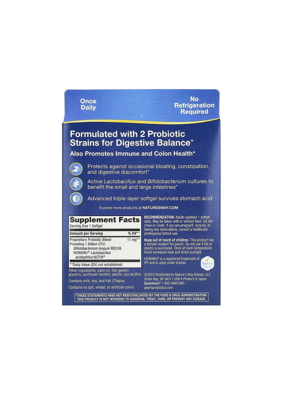 Acidophilus Probiotic - 30 softgels Nature's Way (369399832)