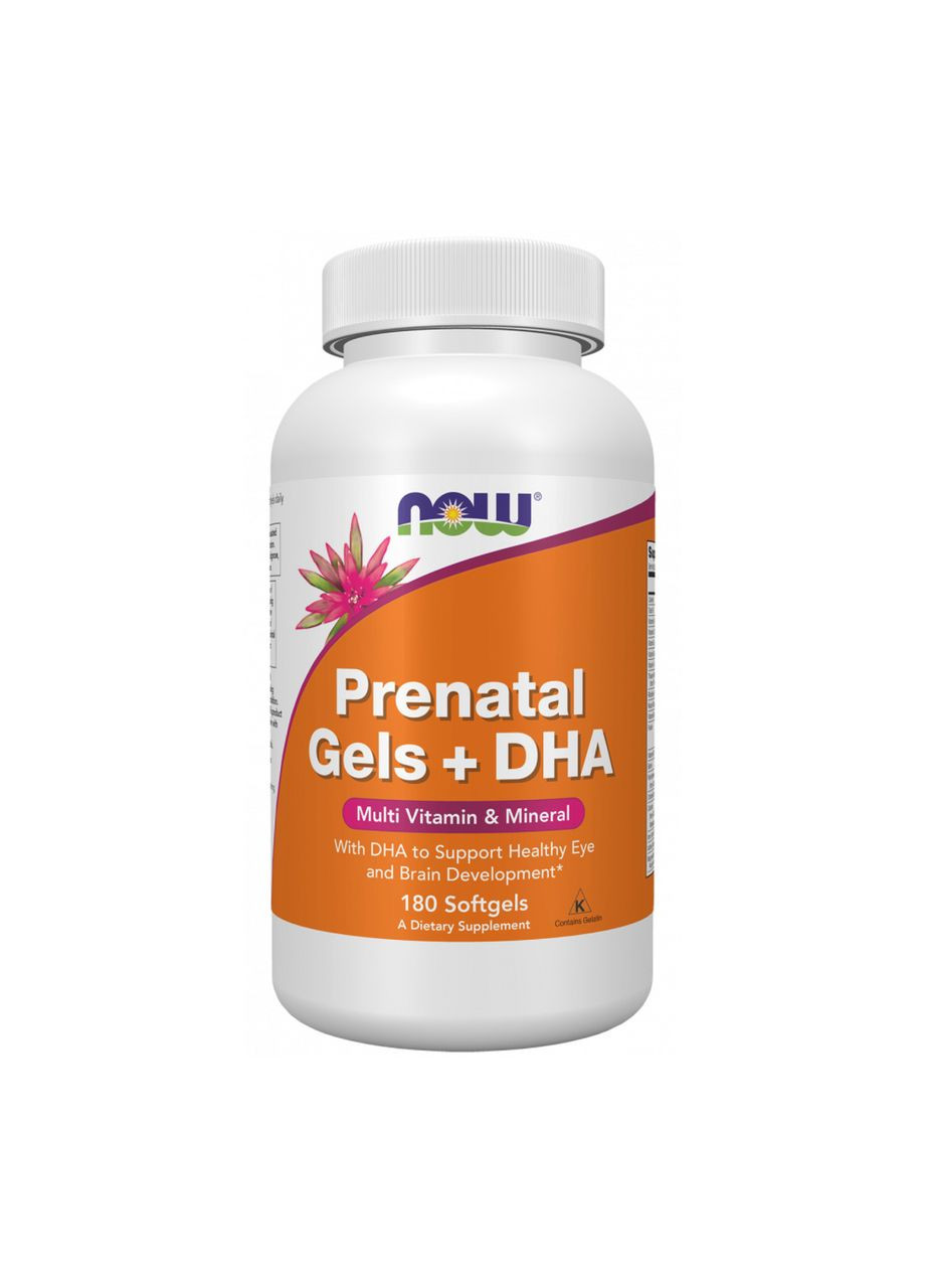 Prenatal Gels + DHA - 180 softgels Now Foods (369397966)