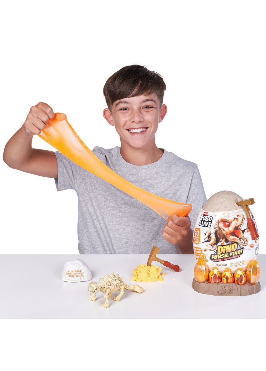 Інтерактивний ігровий набір-сюрприз Robo Alive — бурштинові розкопок динозавра Pets & Robo Alive (361856673)