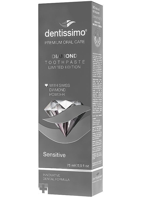 Зубная паста для чувствительных зубов с алмазной пудрой Diamond Toothpaste Limited Edition 75ml (2-956042) Dentissimo (369789439)