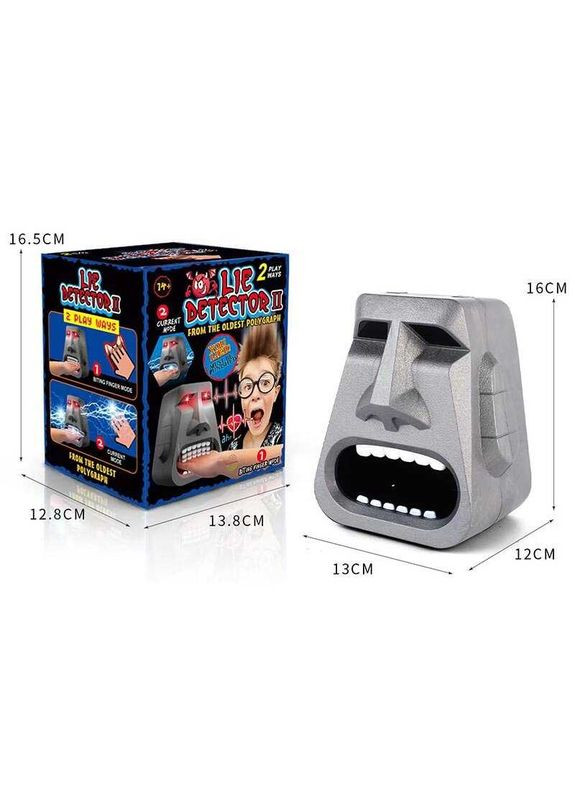 Розважальна гра "Детектор брехні" 85116 підсвічування, 2 режими, звуки, сенсорні датчики, в коробці (6965392240042) No Brand (326098293)