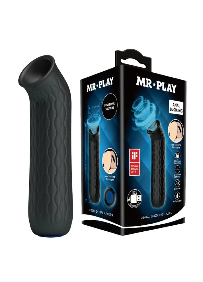 Анальний вакуумний вібратор Anal Sucking Plug Mr. Play (402331309)