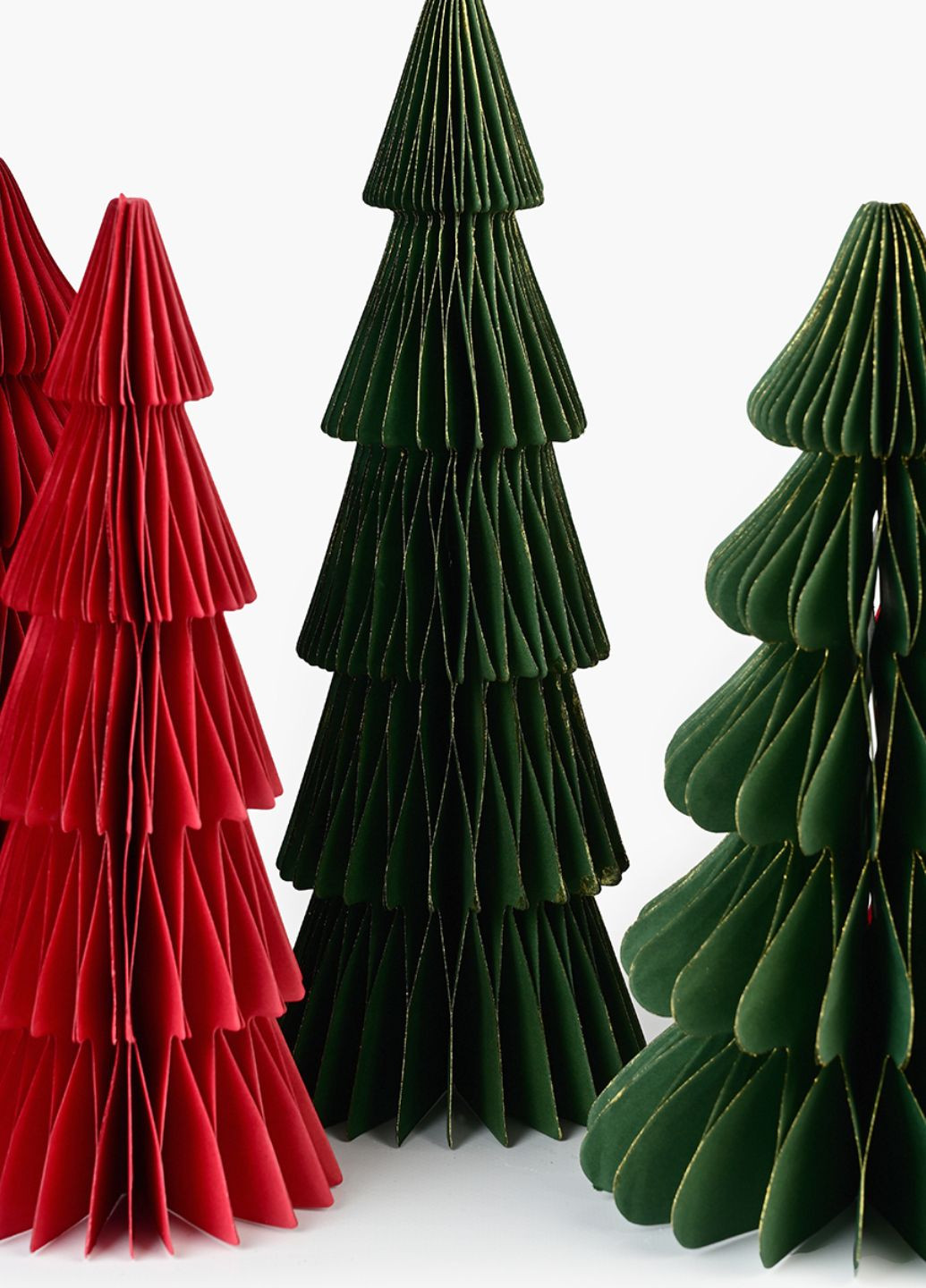 Ялинка паперова декоративна з блискітками 30 см MVM (311952123)