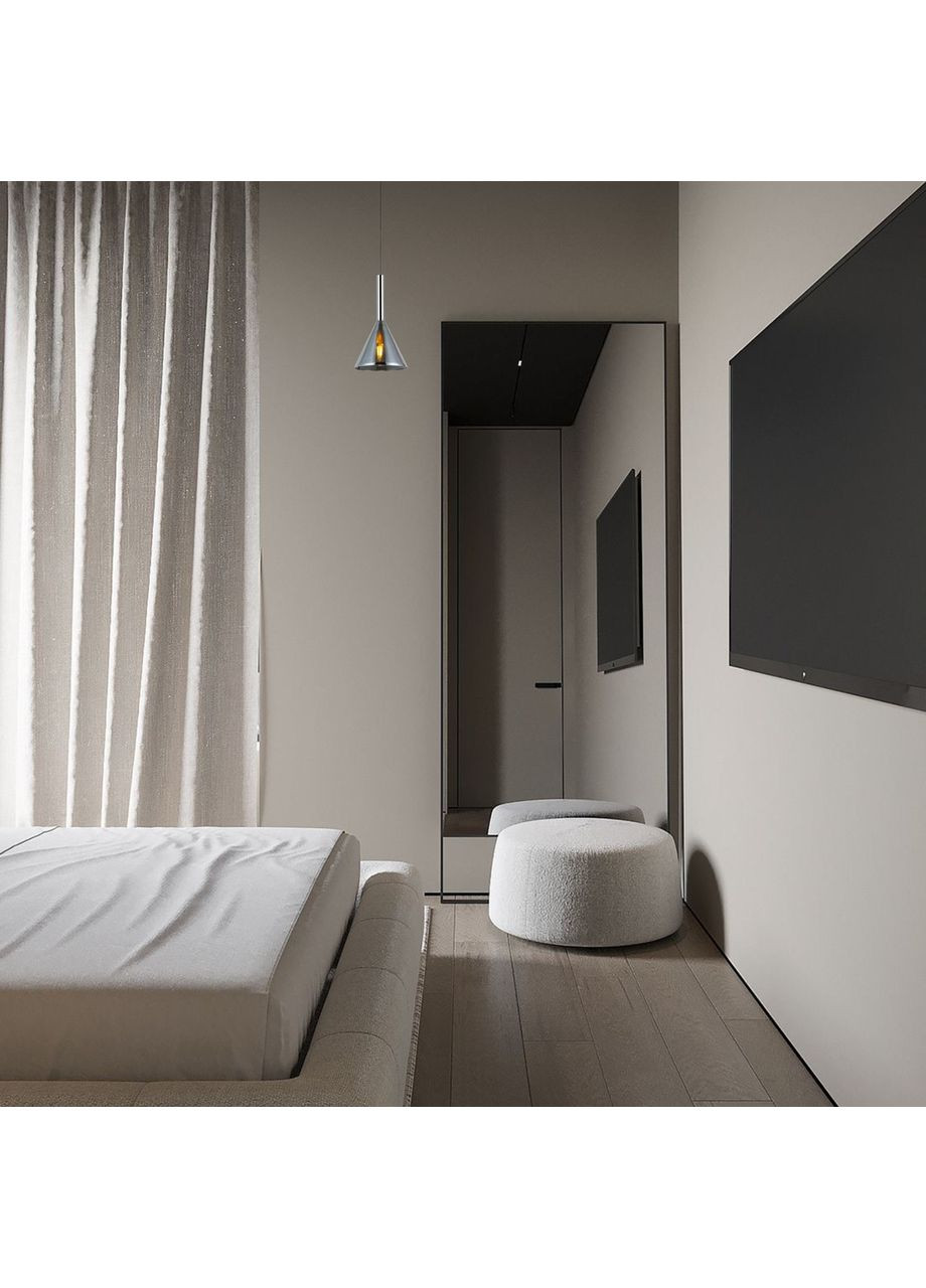 Подвес 17см с графитовым плафоном (800-P3232A-1 SM) No Brand (370070635)