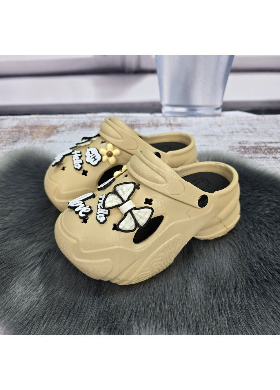 Кроксы женские на платформе Fashion (322236587)