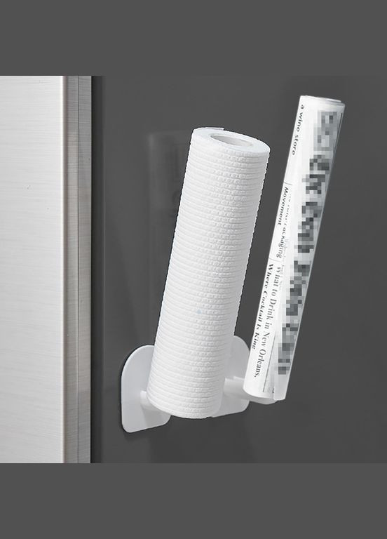 Універсальний тримач рушників і серветок для кухні та туалету самоклеючий Local House білий (AH0007) No Brand (316087276)