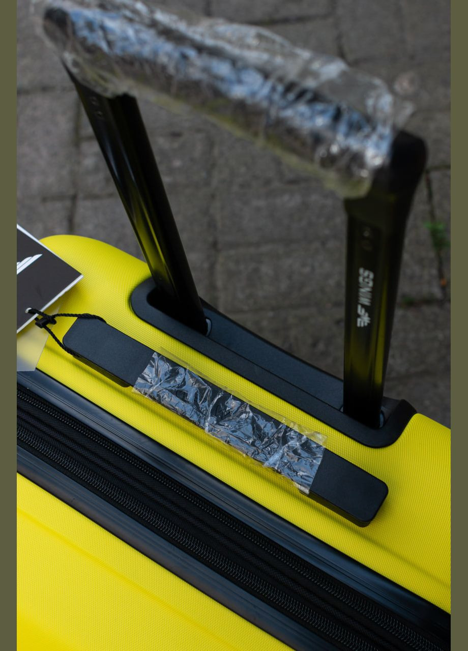 Чемодан пластиковый ручная кладь XS, цвет темно фиолетовый Wings 148 (347147061)