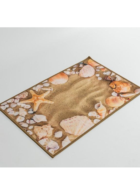 Набір килимків для ванної кімнати та туалету Print 213-2 бежевий No Brand (364969155)