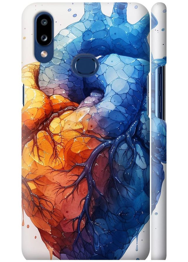 3D пластиковый матовый чехол 'Арт-сердце' для Endorphone Samsung Galaxy A10s A107F (285117963)