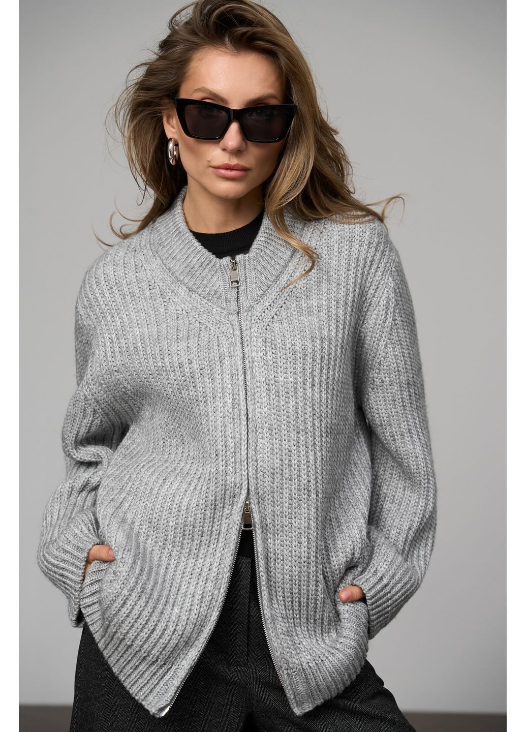 Серый кардиган Triko Bakh