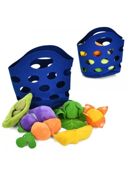 Игровой набор мягких плюшевых овощей и фруктов в сумочке (7622C-5) MFC (365968353)