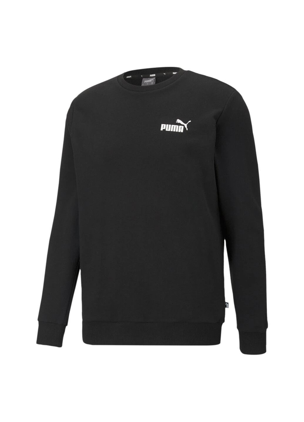 Черный свитшот essentials small logo men’s sweatshirt Puma однотонный (219725411)