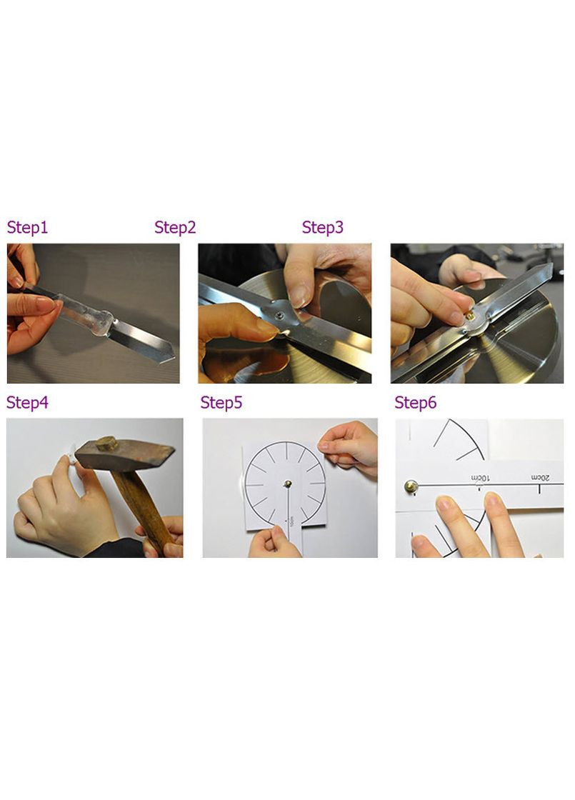 3D часы настенные Золотые Цифры по английски 3D Б230-47' пули No Brand (302242166)