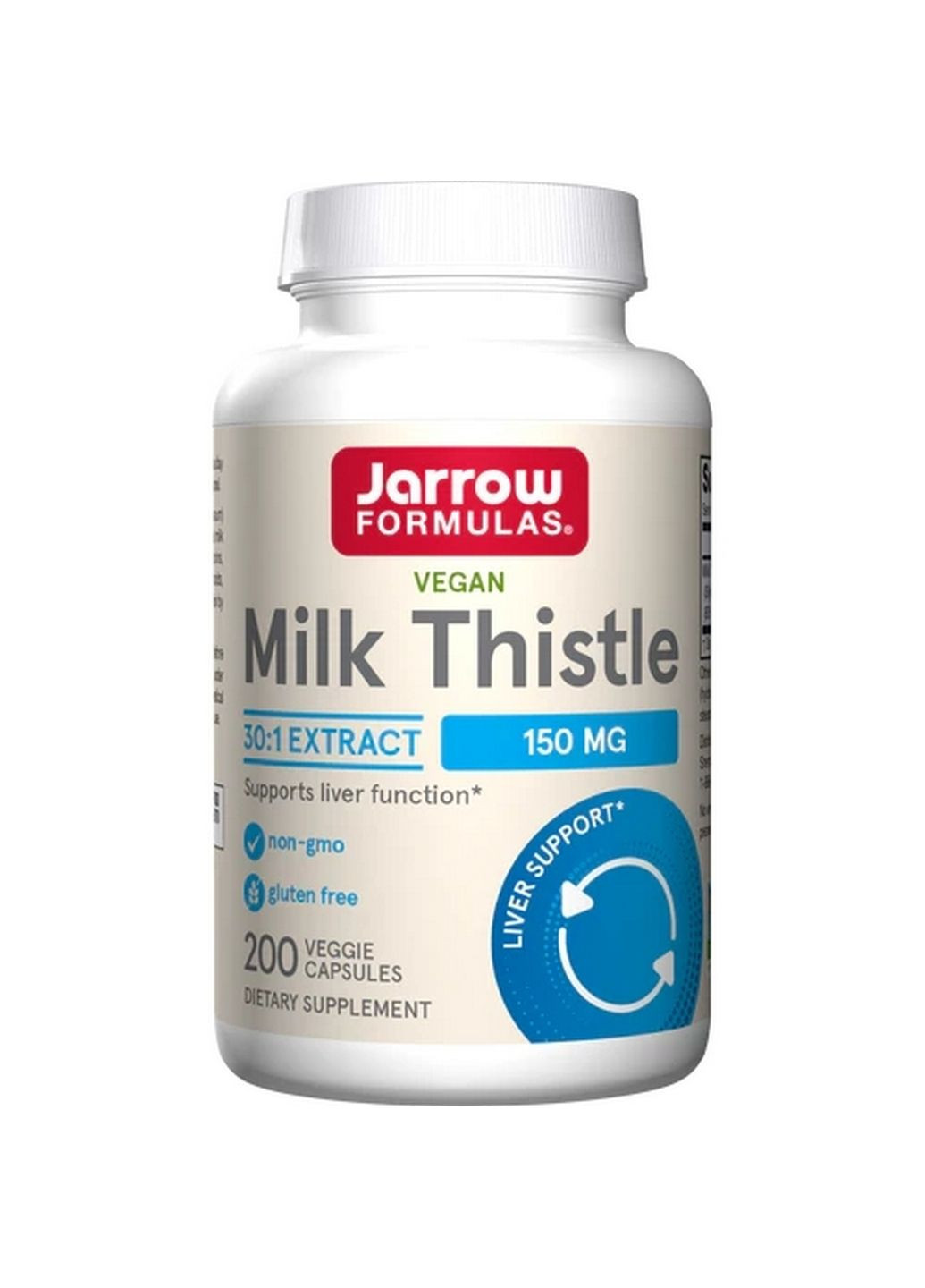 Натуральна добавка Milk Thistle 150 mg, 200 капсул Jarrow Formulas (293338445)