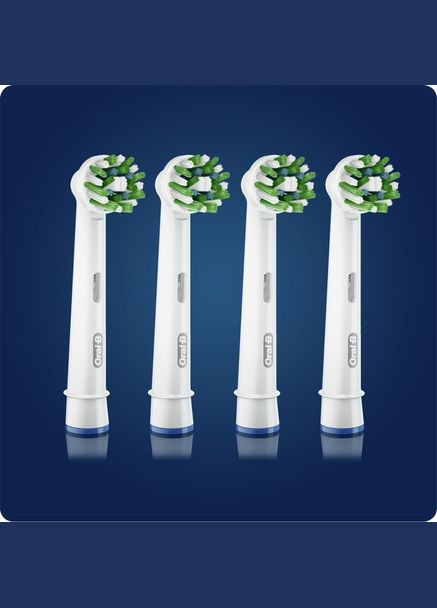 Насадки для електричної зубної щітки, 4 шт чорні Oral-B Cross Action (322784979)