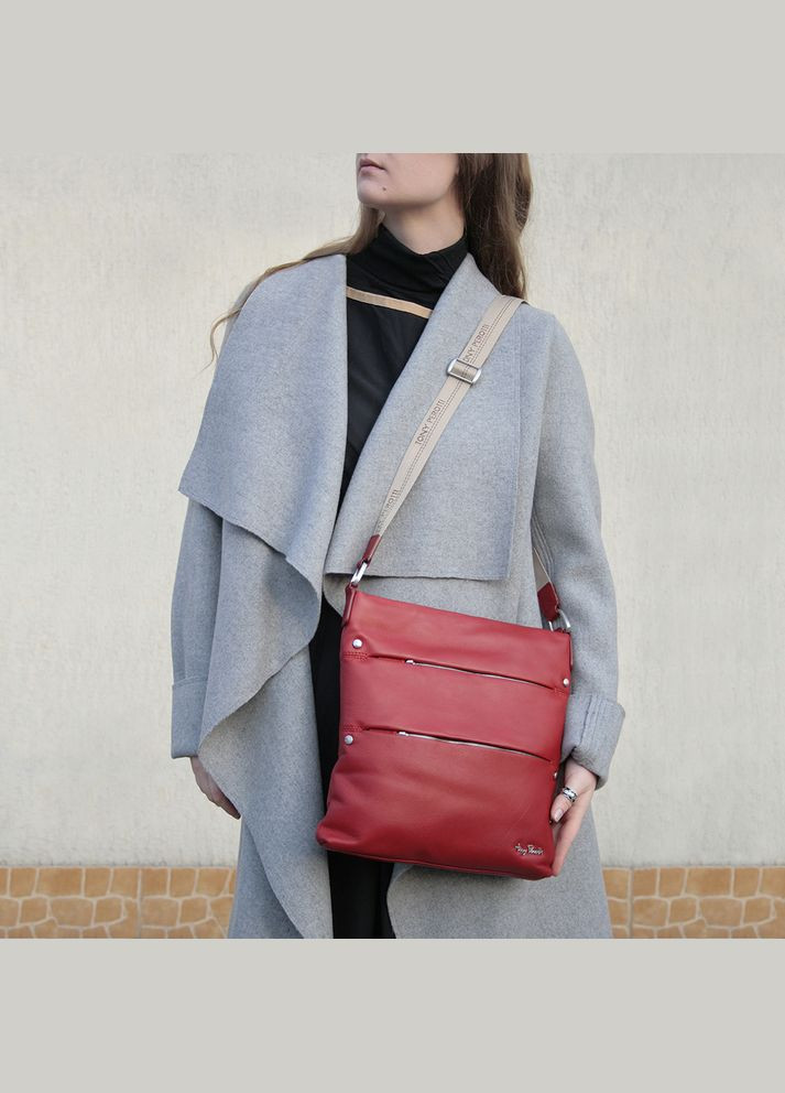 Женская сумка через плечо Contatto 9579-28 rosso Tony Perotti (303831143)