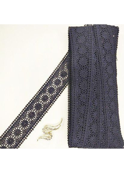 Кружево макраме 5 см (20 м) цвет-синий темный (20-Y10489-2) Plus-plus (352744709)