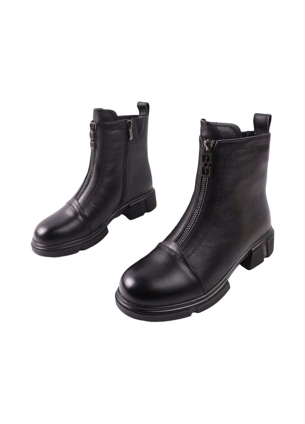 ботинки женские черные натуральная кожа FARINNI