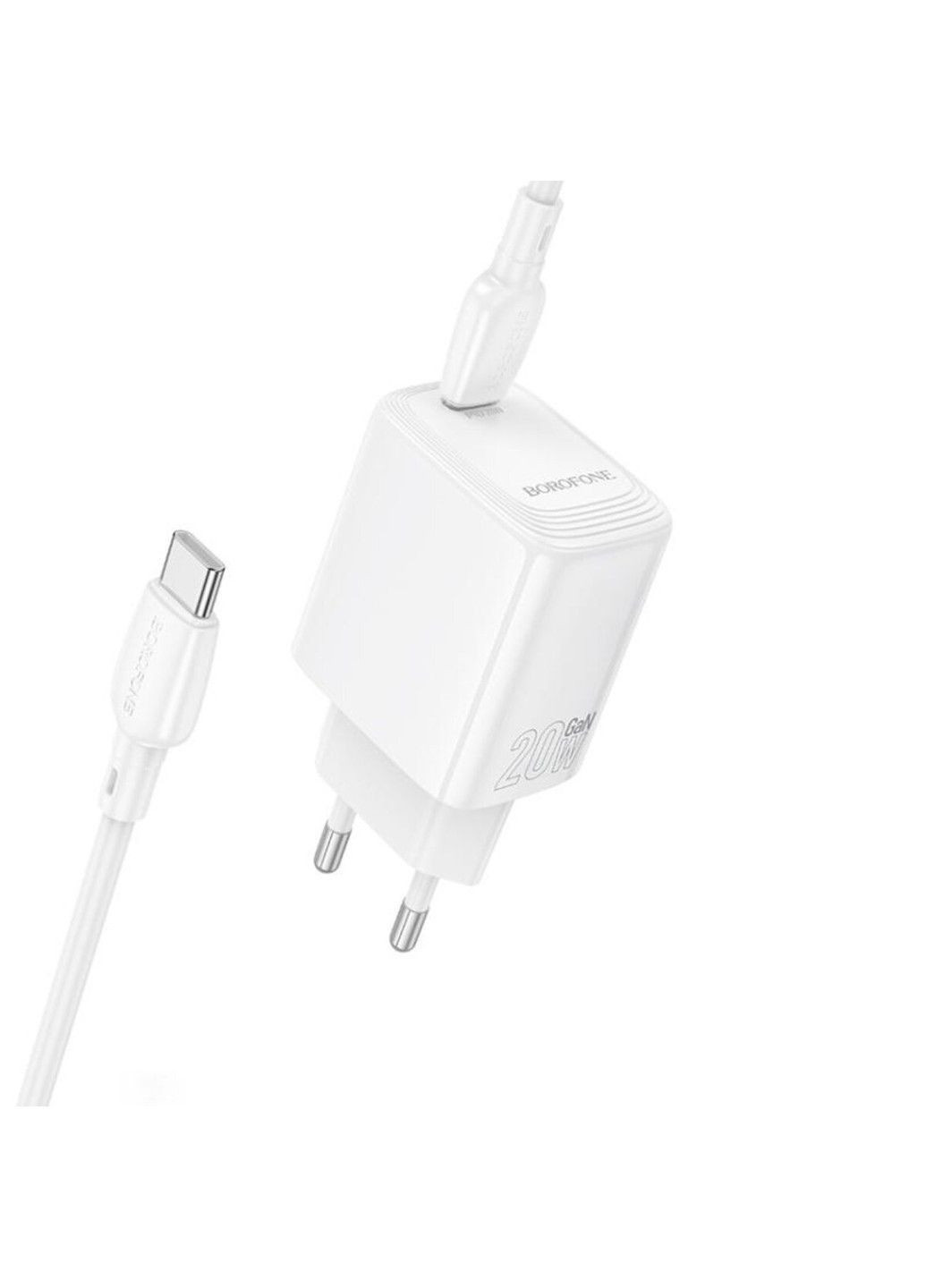 Сетевое зарядное устройство для BN26 Fuente single-port PD20W Charger Set (C to C) (EU) White Borofone (369457584)