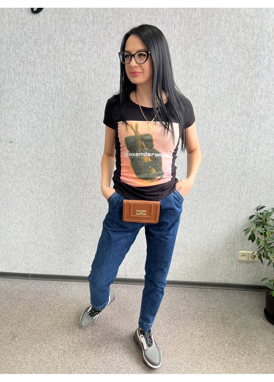 Жіночі сині джинси з сумочкою туреччина No Brand - (361224698)