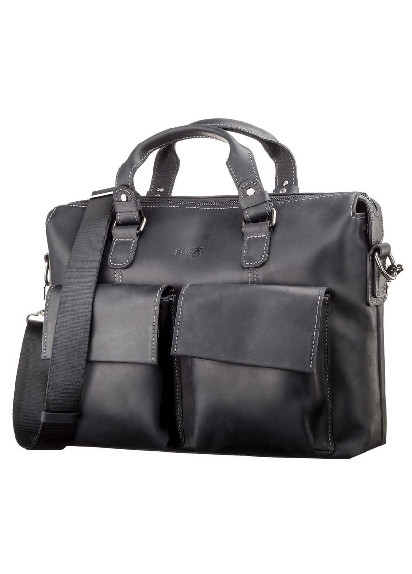 Сумка для ноутбука 11111 кожаная Черная Shvigel (331907440)