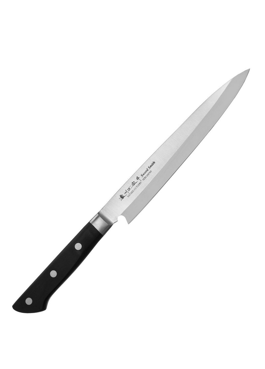 Кухонный нож Янагиба 21 см Satake чёрные,