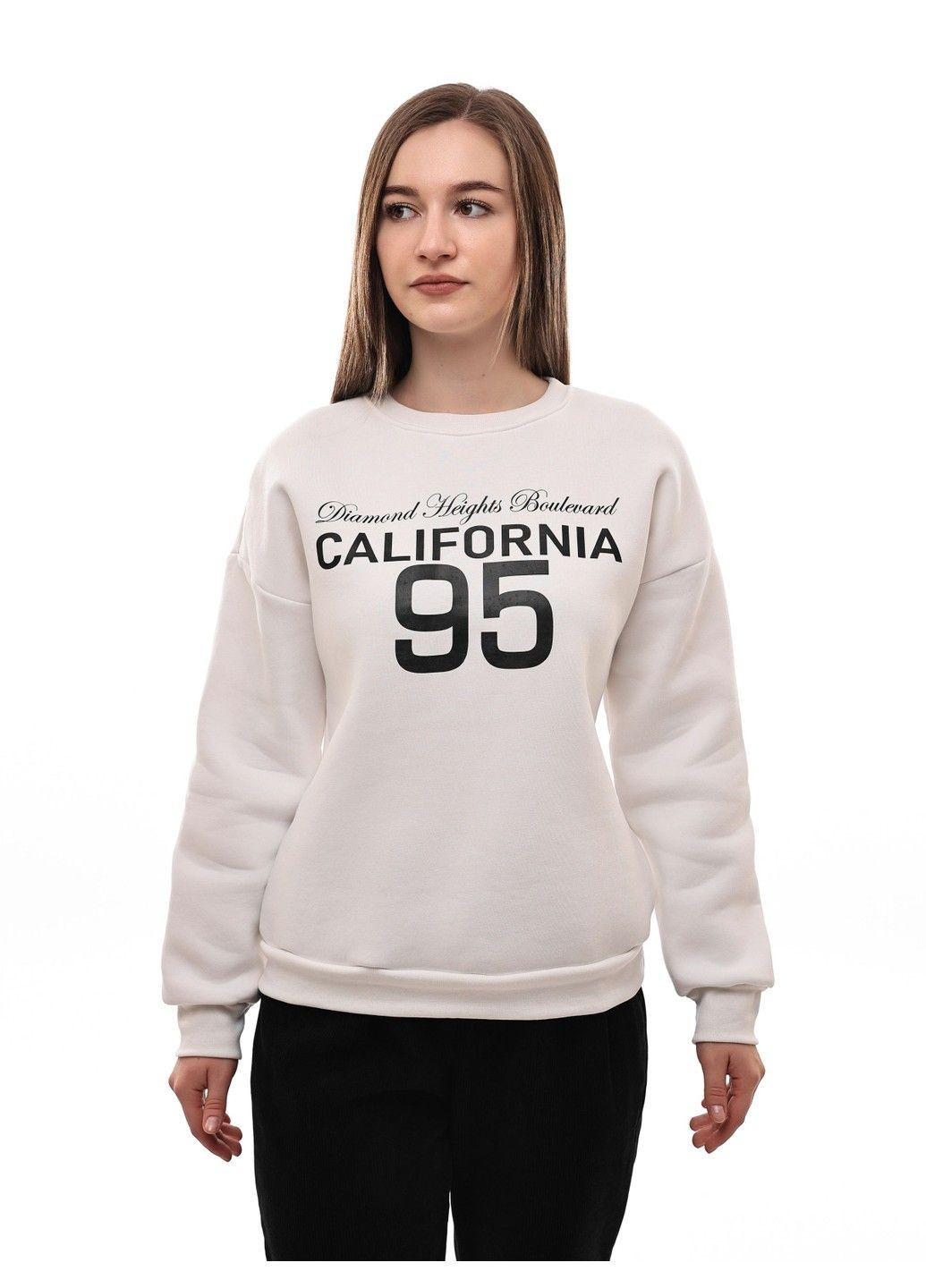 Молочный свитшот женский Like (364926611)