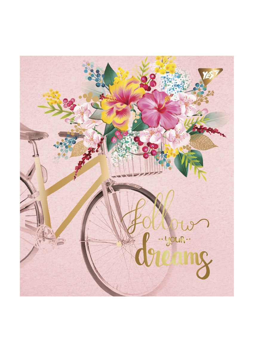 Набор тетрадей Follow your dreams Pantone Gold А5 в клетку 48 листов 5 шт. () Yes 766872 (337471606)