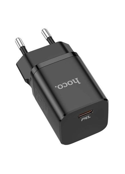 Сетевое зарядное устройство N19 Rigorous 25 W USB typeC (6931474751966) черный Hoco (293346573)