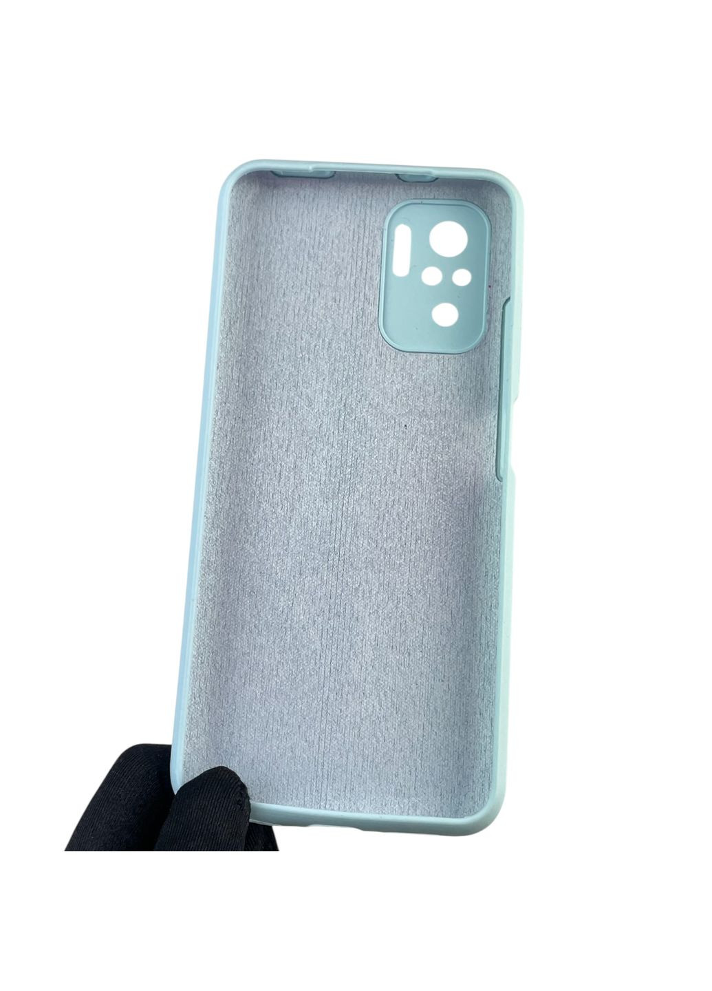 Чехол для POCO M5s силиконовый с микрофиброй нескользящий на сяоми поко м5с голубой Xiaomi (366390522)