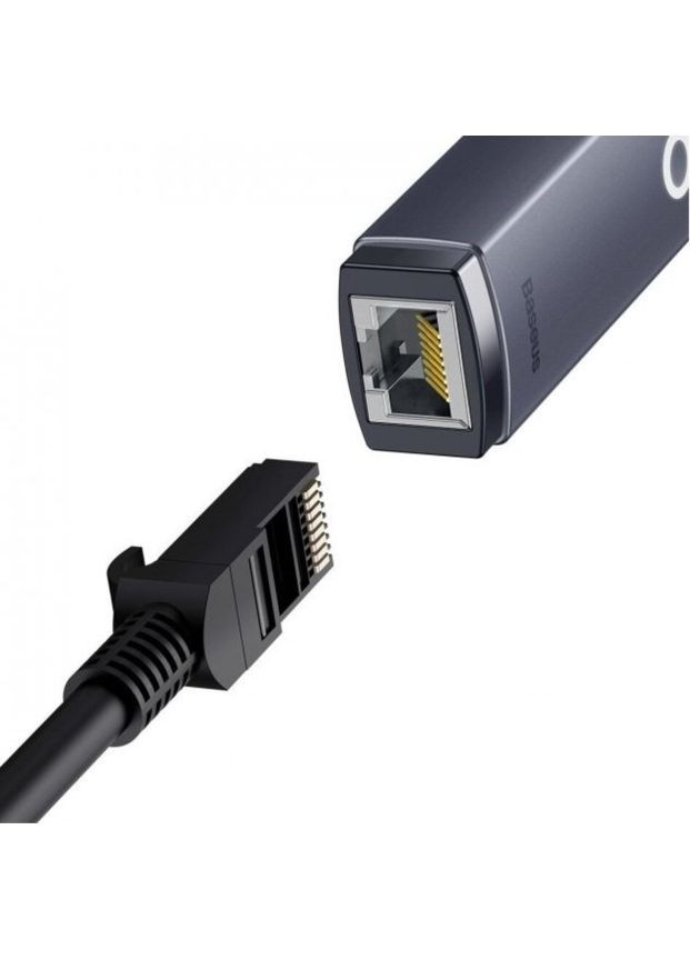 Переходник Lite Series Ethernet Adapter TypeC to RJ45 LAN Port (100Mbps) WKQX000201 Baseus (279826537)