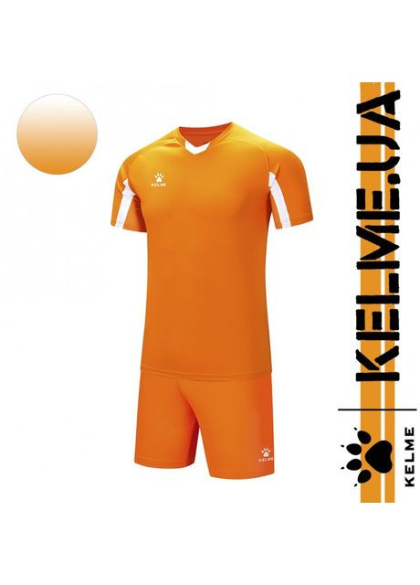 Комплект футбольної форми помаранчево-білий LEON 7351ZB1129.9809 Kelme модель (292111541)