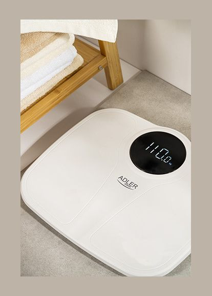 Весы напольные AD-8172-w 180 кг белые Adler (336883469)