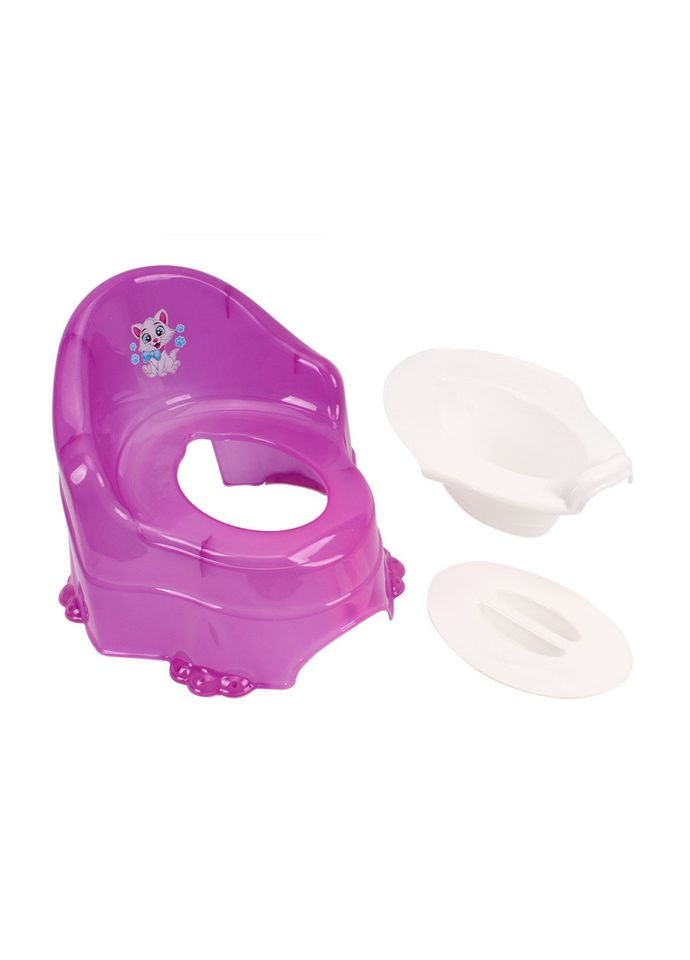 Горшок детский с крышкой для девочек от 10 месяцев туалетный горшок для приучения ТехноК (369760536)