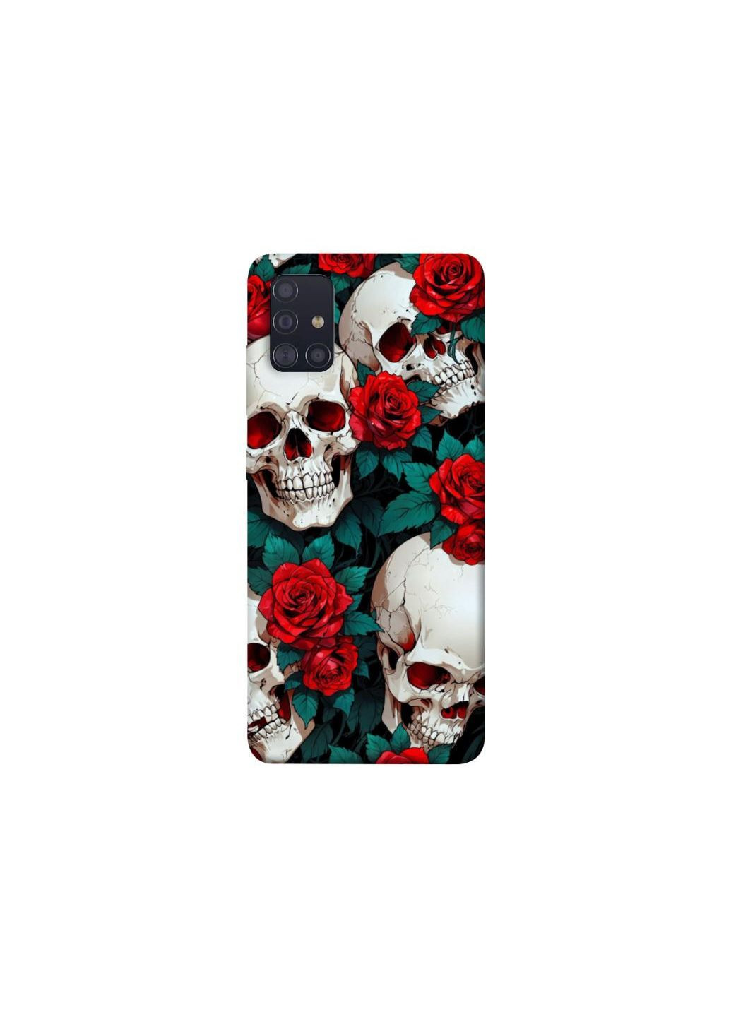 Чохол на Samsung Galaxy A51 skull and rose Frontalka (353356687)