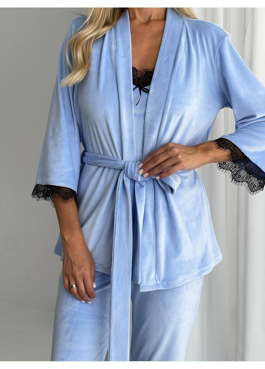 Блакитна всесезон комплект-трійка Garna