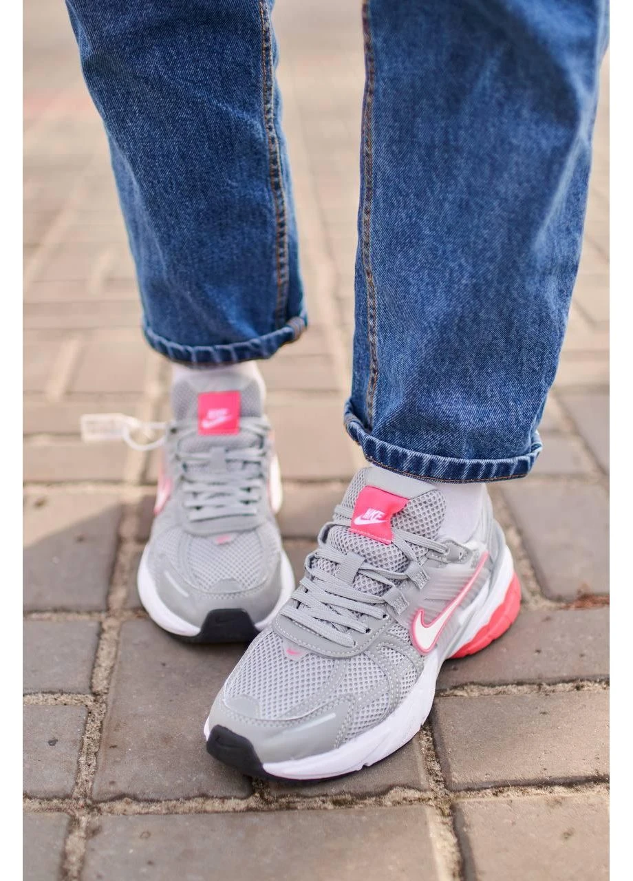 Цветные демисезонные кроссовки runtekk grey pink Nike 10221