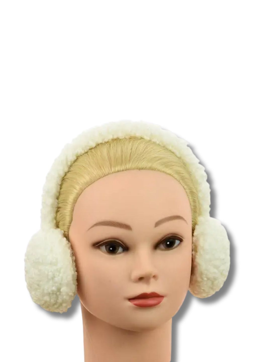 Женский зимний комплект Наушники + Кепка - Барашек No Brand Зимовий комплект навушники + кепка (355793993)