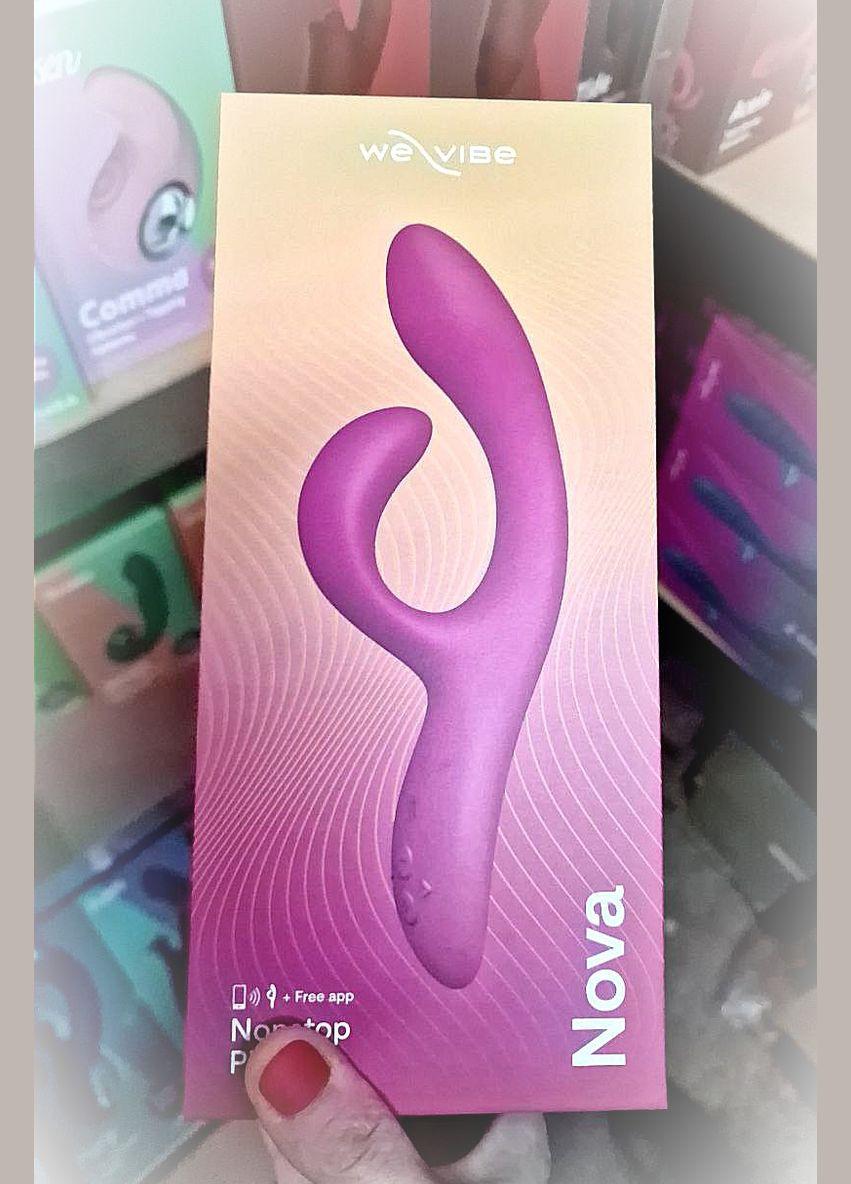 Вибраторкролик с гибкими отростками Nova 2 by We-Vibe (297398974)