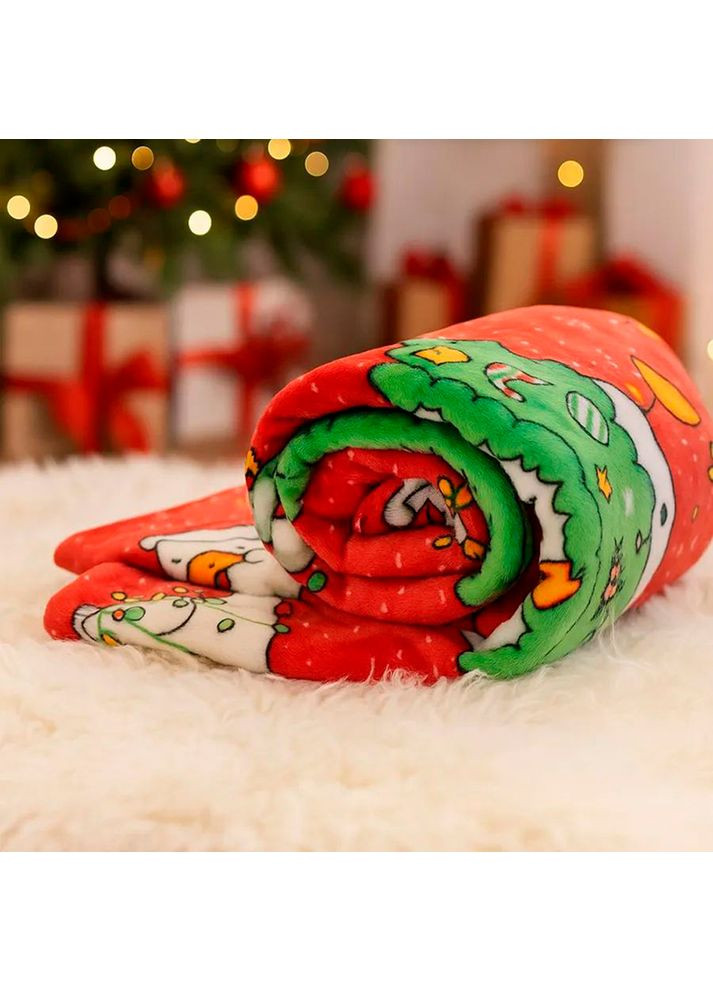 Плед фліс Новорічні гусенята 150x200 см Love You 9120 (368904012)