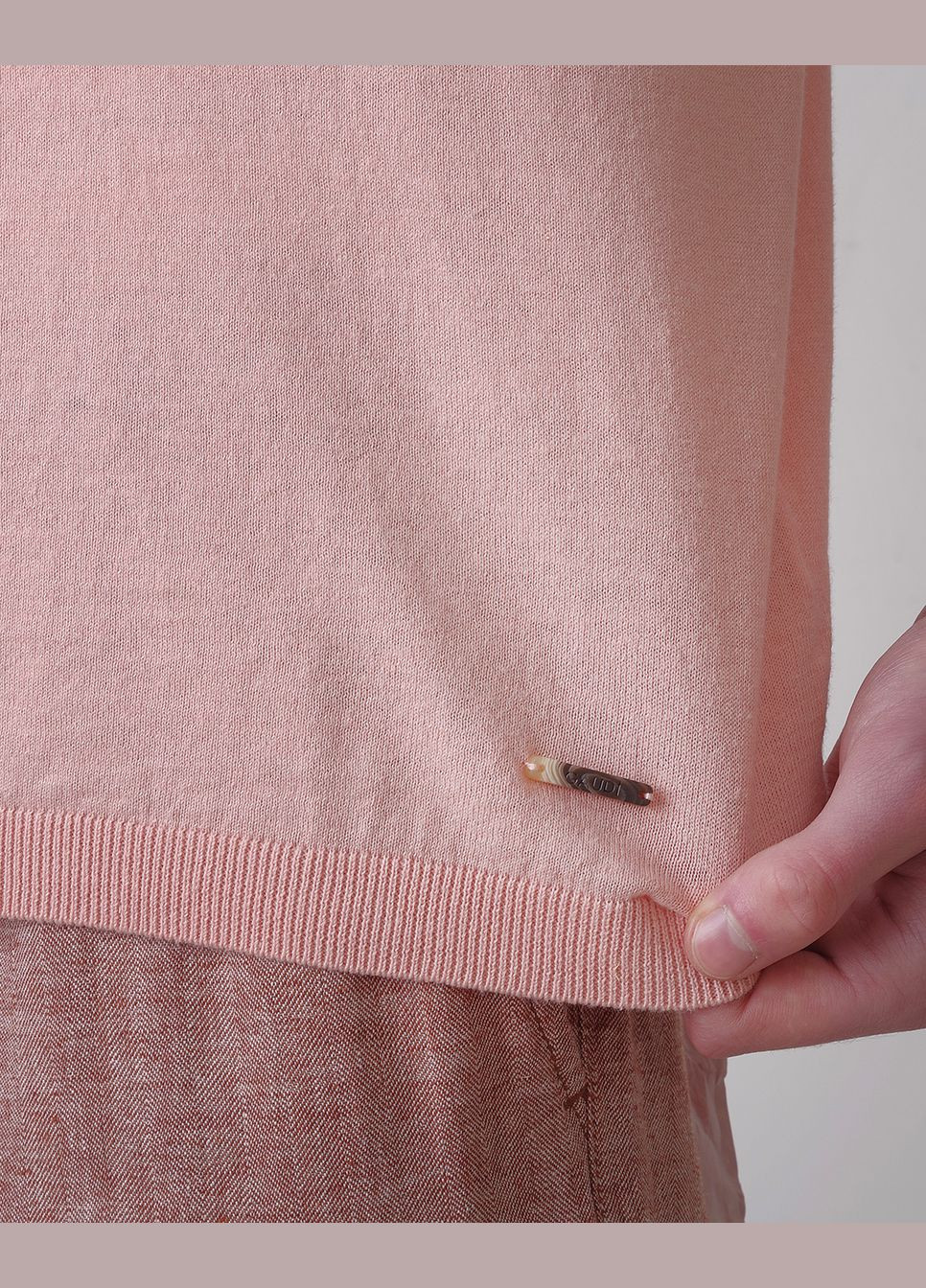 Персиковая футболка-поло мужское для мужчин Gaudi