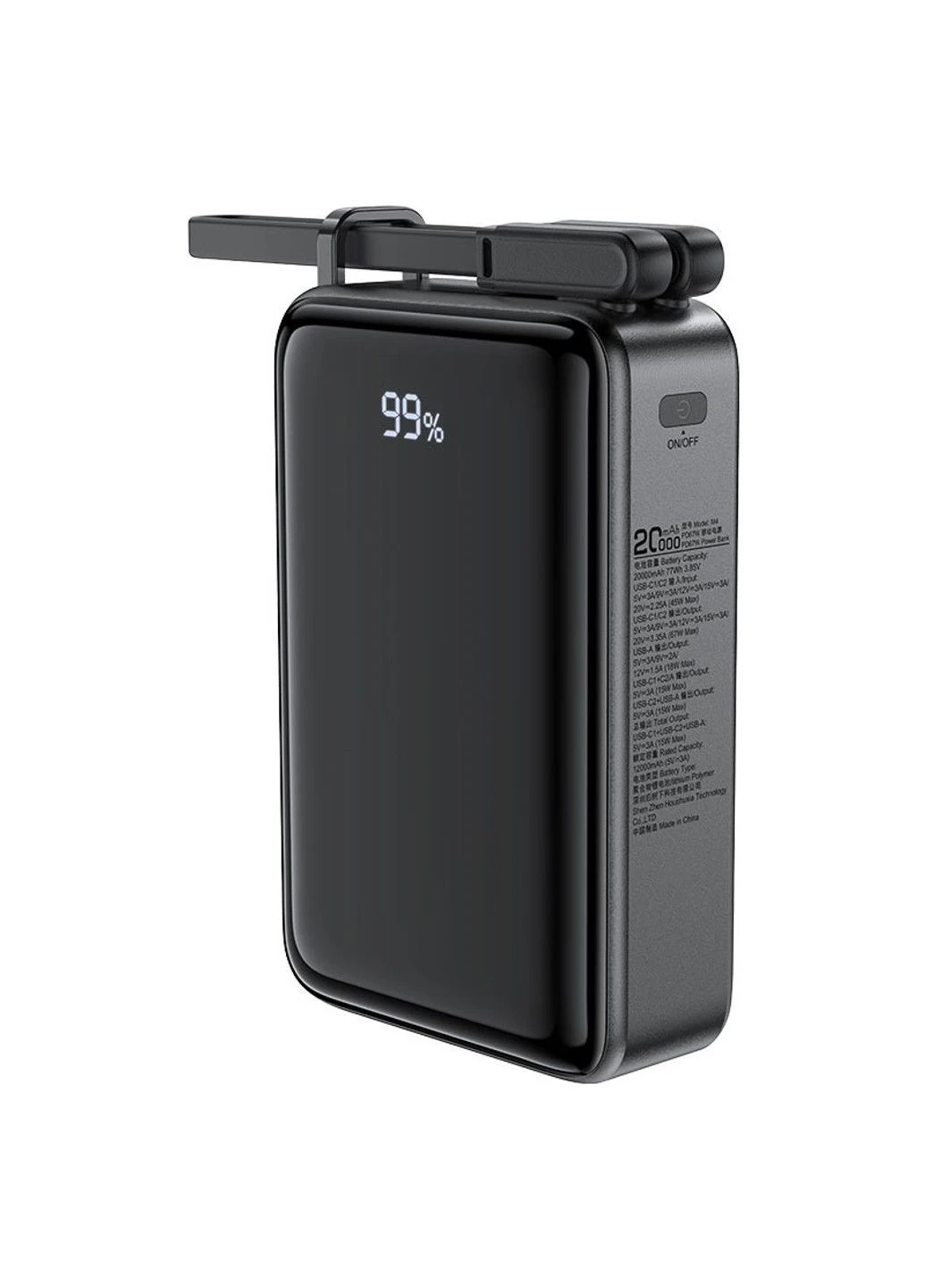 Внешний аккумулятор M4 PD67W power bank 20000mAh Black Acefast (381538171)