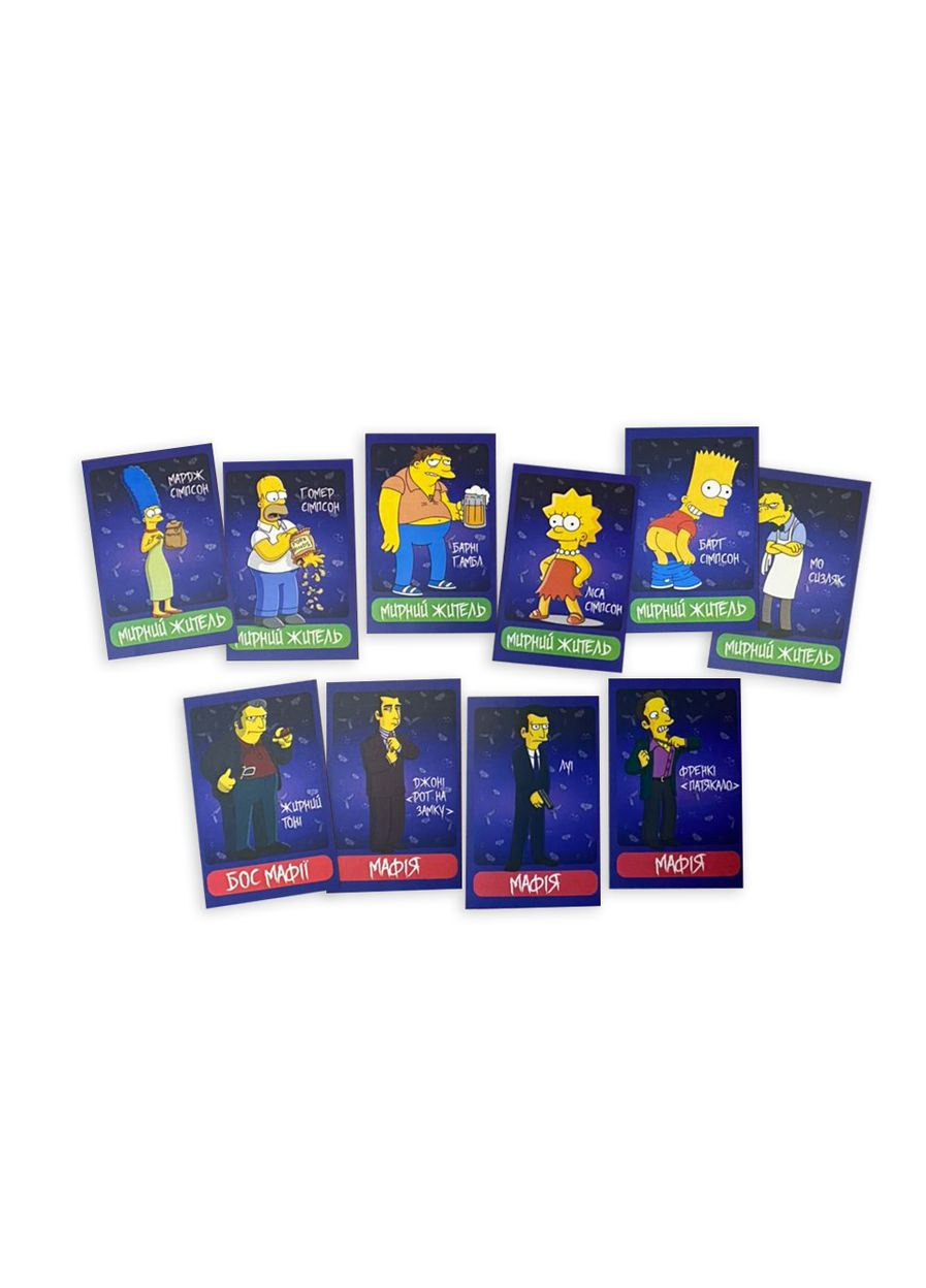 Настільна гра Мафія Сімпсони PLAYROOM (371877766)